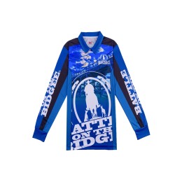 Custom-made long-sleeved men's polo shirt sublimation fashion design equestrian festival competition equestrian activities whole piece printing dye sublimation factory three buttons P1435 Custom-made long-sleeved men's polo shirt sublimation fashion design equestrian festival competition equestrian activities whole piece printing dye sublimation factory three buttons P1435